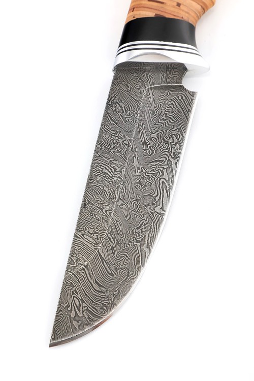 Нож Гепард сталь дамаск рукоять береста 