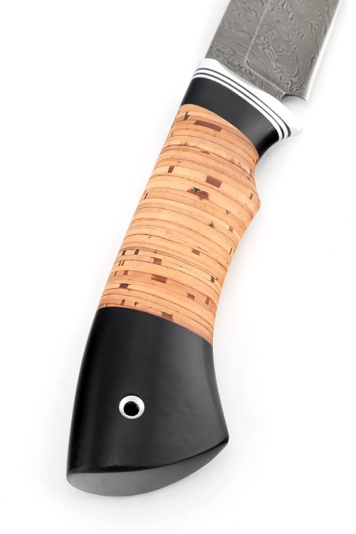 Нож Гепард сталь дамаск рукоять береста 