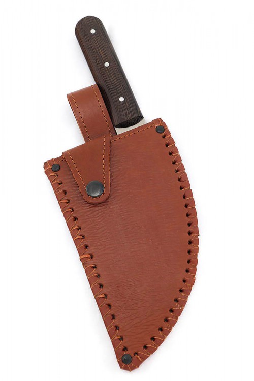 Нож Сербский сталь х12мф цельнометаллический дерево венге 