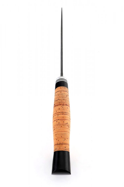 Нож Путник сталь дамаск рукоять береста 