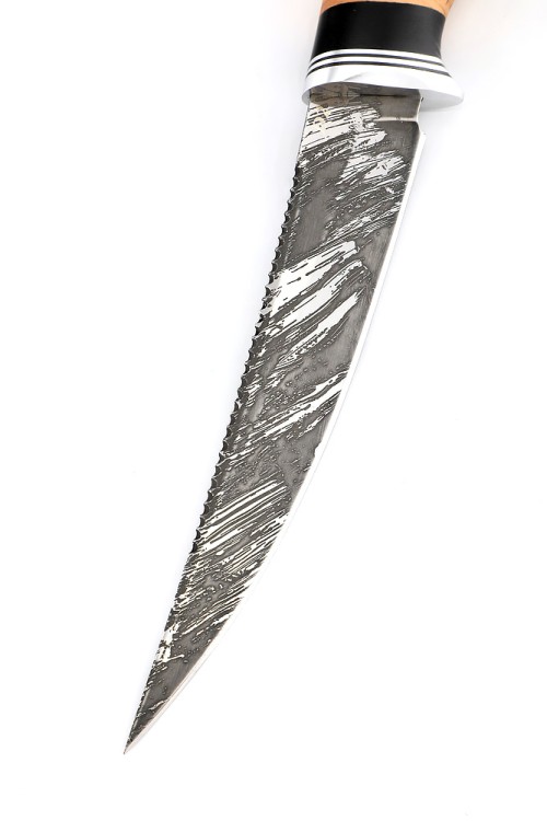 Нож Белуга сталь D2 рукоять береста 