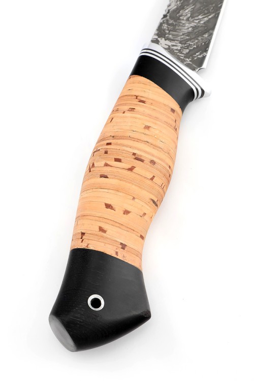 Нож Белуга сталь D2 рукоять береста 