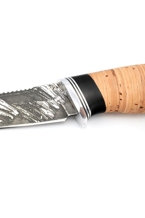 Нож Белуга сталь D2 рукоять береста 