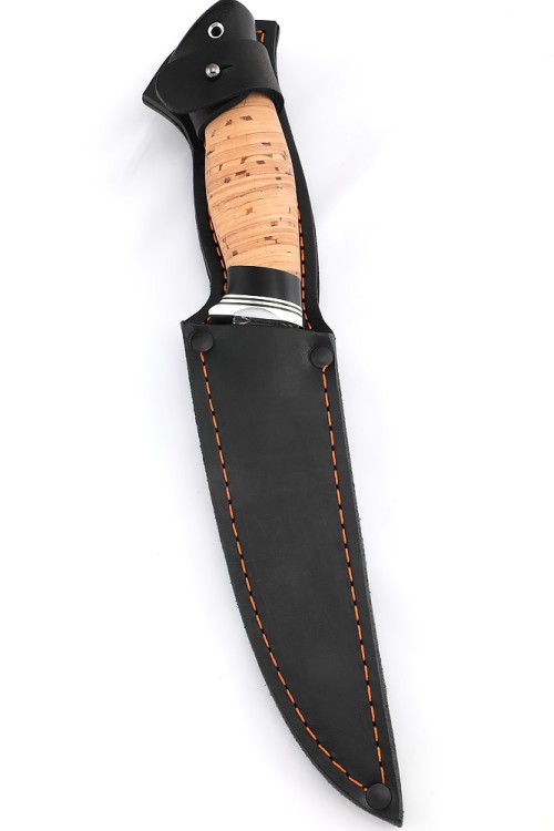 Нож Белуга сталь D2 рукоять береста 