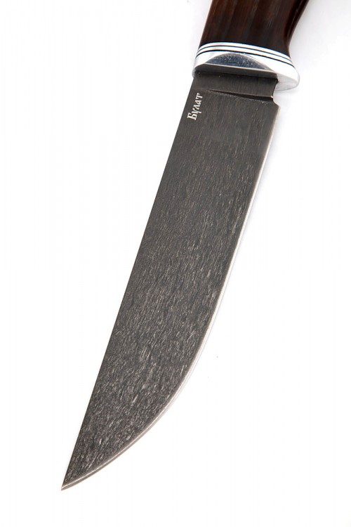 Нож Путник сталь булат рукоять термоциклированный ясень 