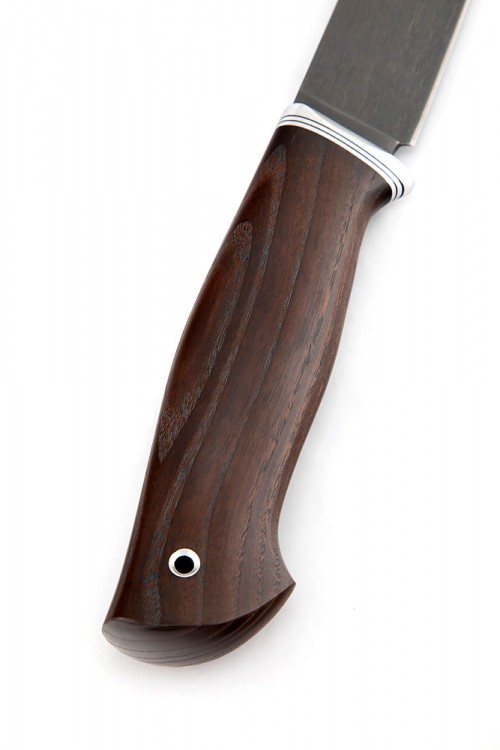 Нож Путник сталь булат рукоять термоциклированный ясень 