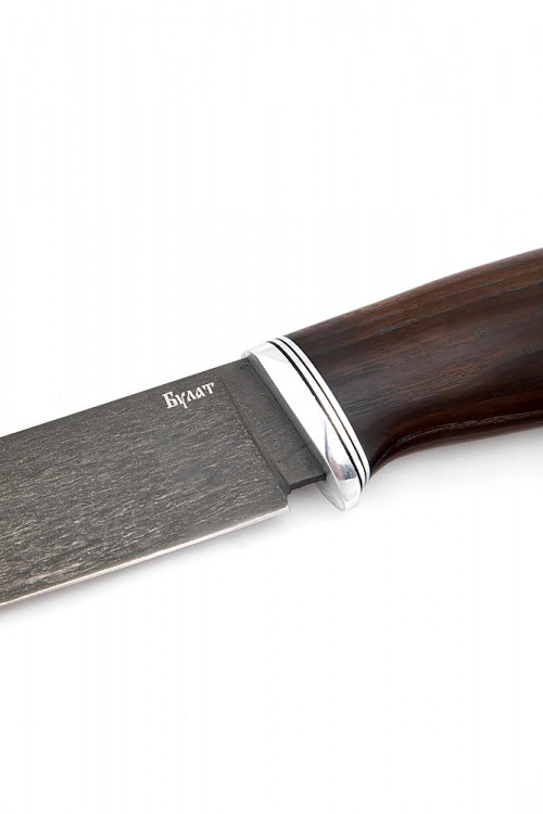 Нож Путник сталь булат рукоять термоциклированный ясень 