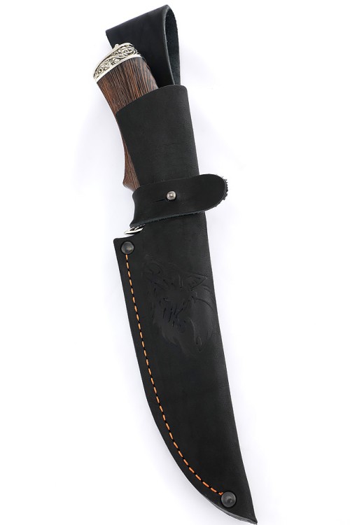 Нож Корсар сталь дамаск рукоять мельхиор, венге 