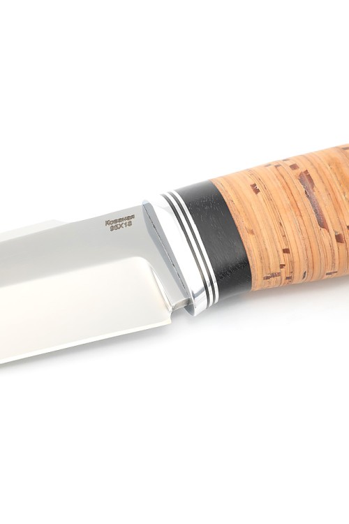 Нож Бурлак сталь кованая 95Х18 рукоять береста 