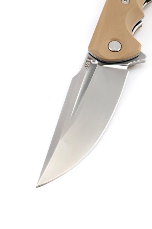 Нож складной Фантом AUS-8 G10 бежевая 