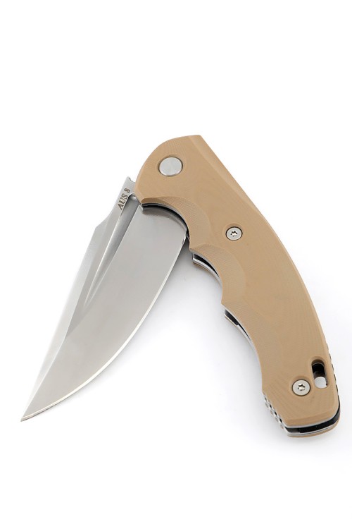 Нож складной Фантом AUS-8 G10 бежевая 