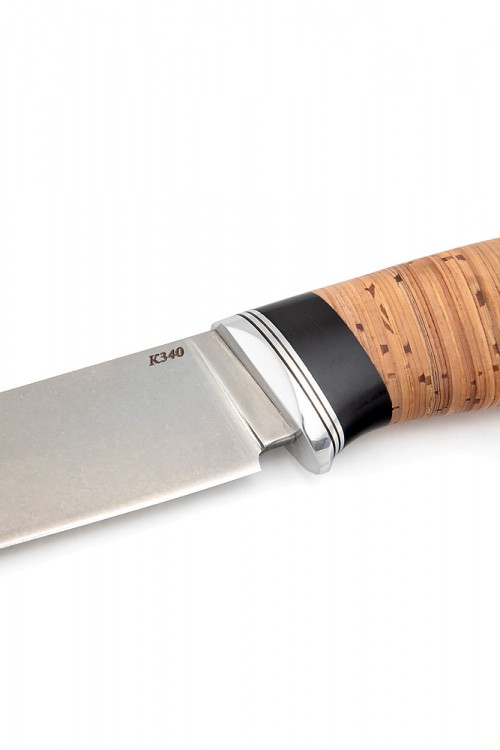 Нож Путник сталь К340 рукоять береста 