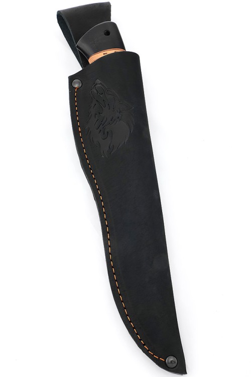 Нож Беркут сталь кованая 95Х18, рукоять мельхиор, береста 