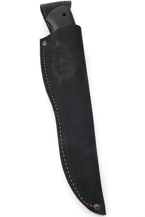 Нож Беркут сталь кованая 95Х18, рукоять мельхиор, черный граб 