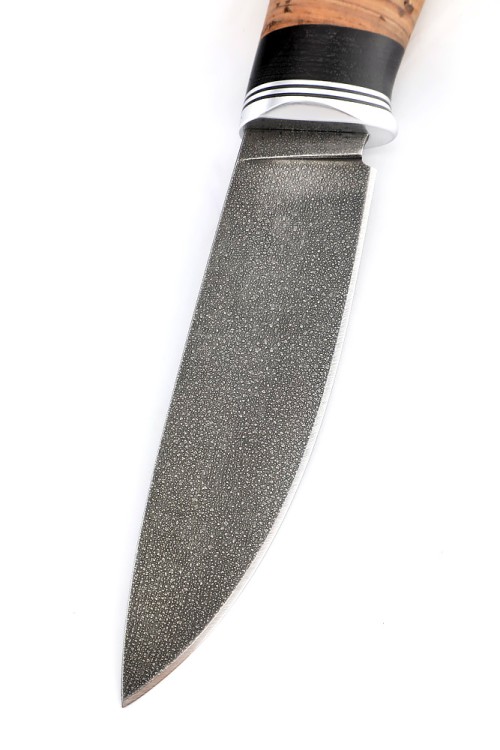 Нож Елец сталь ХВ5, рукоять береста 