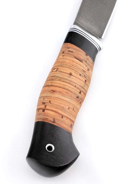 Нож Елец сталь ХВ5, рукоять береста 