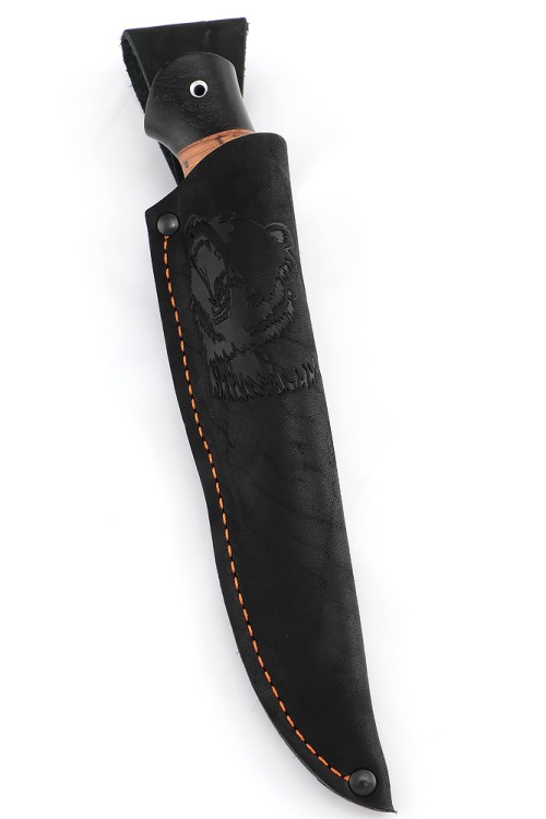 Нож Елец сталь ХВ5, рукоять береста 