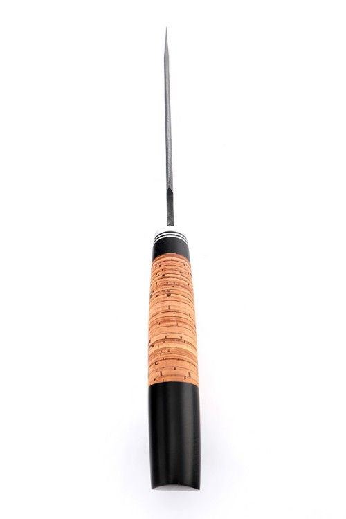 Нож Бурлак сталь дамаск рукоять береста 