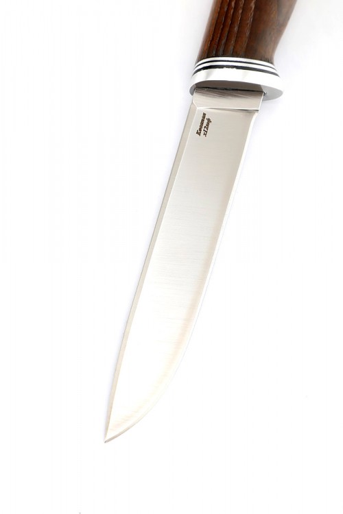 Нож Походный сталь кованая х12мф рукоять термоциклированный ясень  