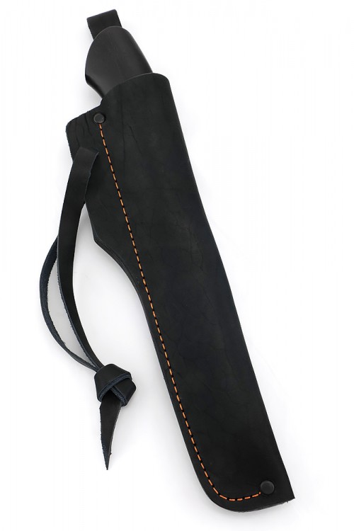 Нож Северный №5 сталь Х12МФ кованый дол рукоять черный граб с мельхиором 