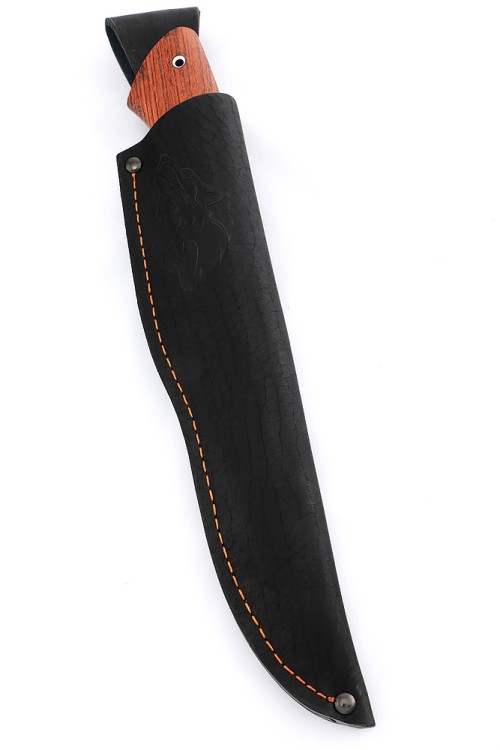 Нож Бурлак сталь дамаск рукоять вставка черный граб, бубинга 