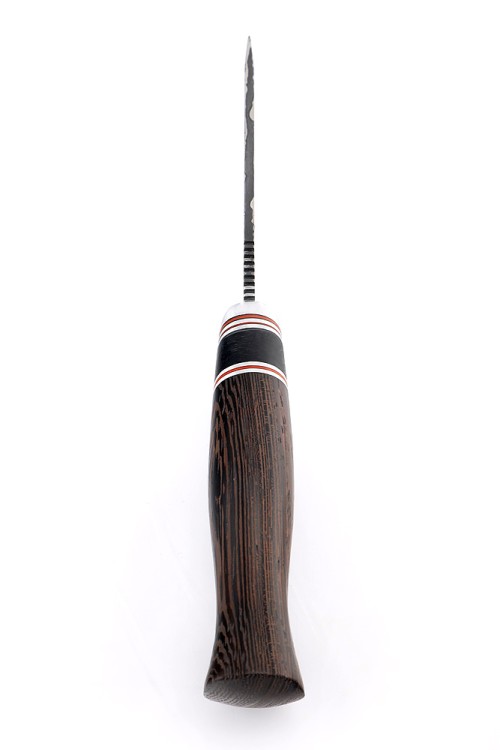 Нож Малыш сталь D2 рукоять вставка черный граб, венге 