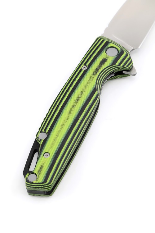 Нож складной Турист VG10 G10 черно-зеленая 