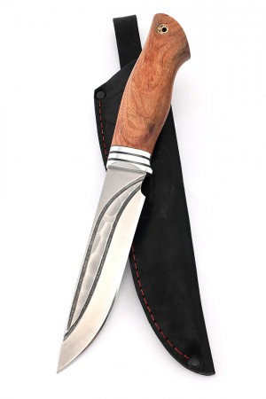 Нож Буран сталь К340 долы-камень рукоять бубинга