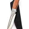 Нож Буран сталь К340 долы-камень рукоять бубинга 