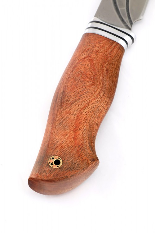 Нож Буран сталь К340 долы-камень рукоять бубинга 