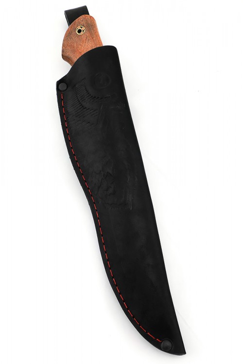 Нож Буран сталь К340 долы-камень рукоять бубинга 