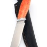 Нож Барс сталь К340 рукоять кап клена оранжевый 