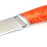 Нож Барс сталь К340 рукоять кап клена оранжевый 