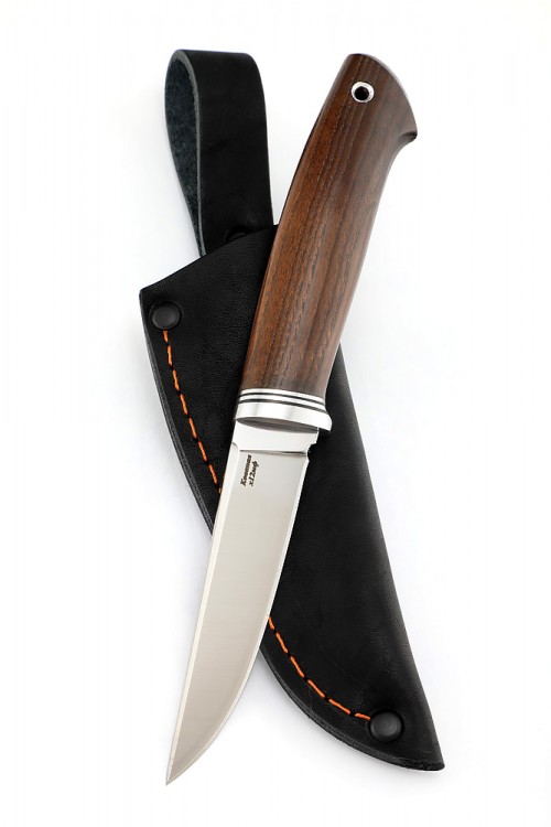 Нож Шмель сталь кованая х12мф рукоять термоциклированная ясень 