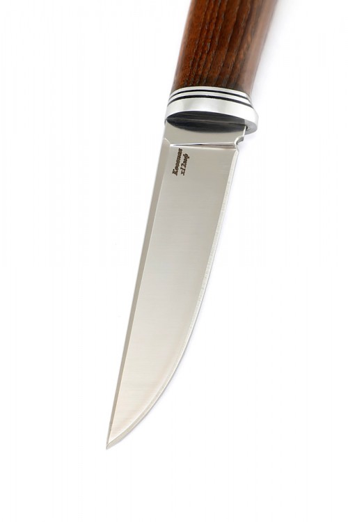 Нож Шмель сталь кованая х12мф рукоять термоциклированная ясень 