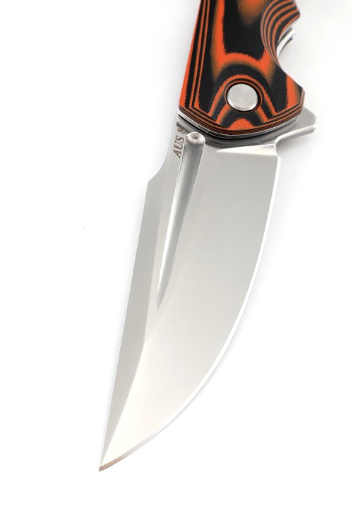Нож складной Фантом AUS-8 G10 черно-оранжевая 