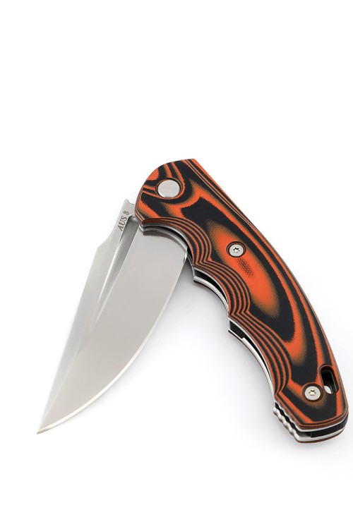 Нож складной Фантом AUS-8 G10 черно-оранжевая 